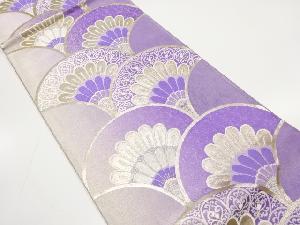 アンティーク　菊青海波模様織り出し袋帯（材料）